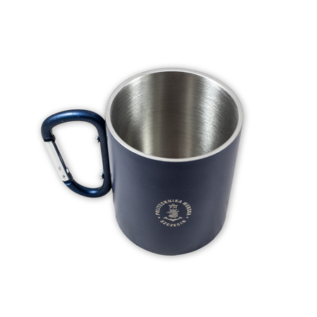 Kubek metalowy z karabińczykiem PM