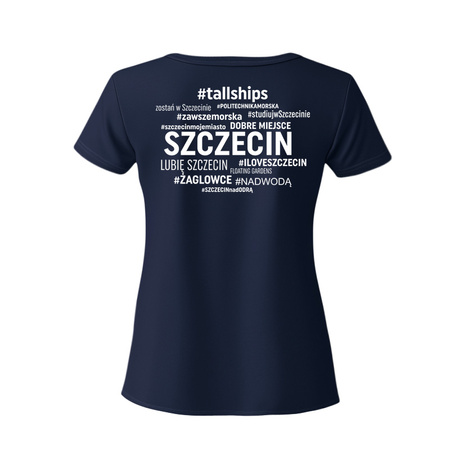 T-Shirt damski z panoramą Wałów Chrobrego