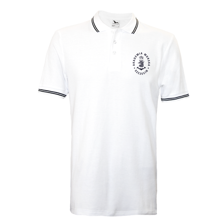Koszulka polo męska z logo Akademii Morskiej w Szczecinie