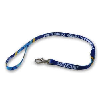 Smycz do kluczy z logo Politechniki Morskiej w Szczecinie