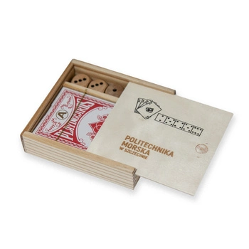 Zestaw do gry z logo Politechniki Morskiej w Szczecinie